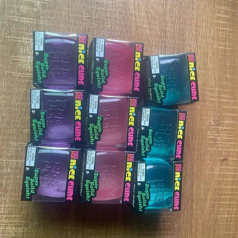 Schylling Needoh Nice Cube Sensory Toys Stress Relieving Blocks Pinching Relieving Puzzle Solving Venting Children Souvenir